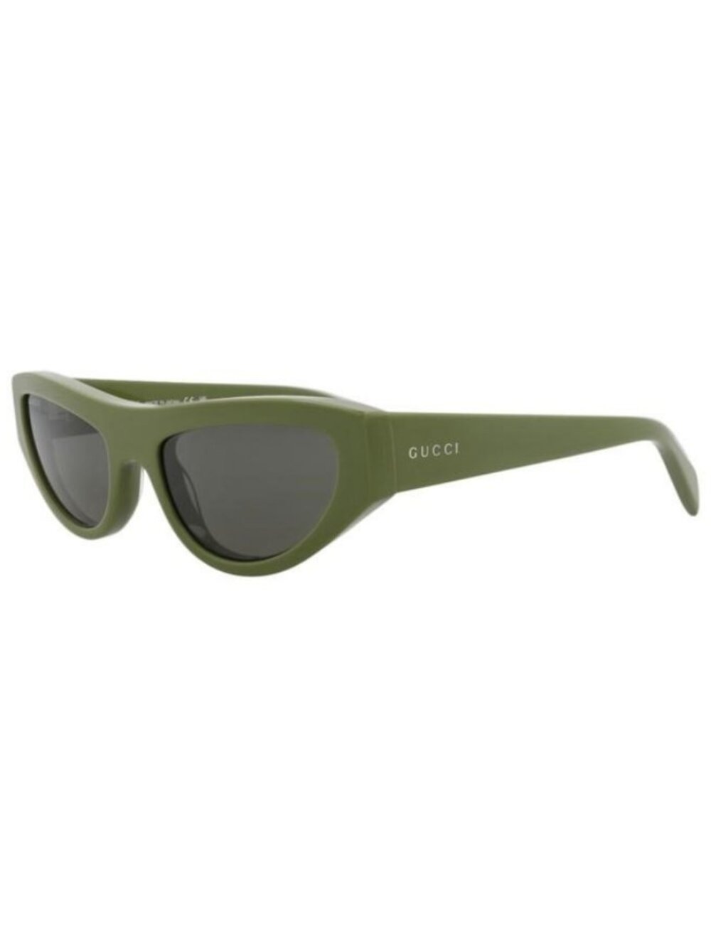 New Gucci Womens Cat Eye Green Green Grey Fashion Designer Sunglasses